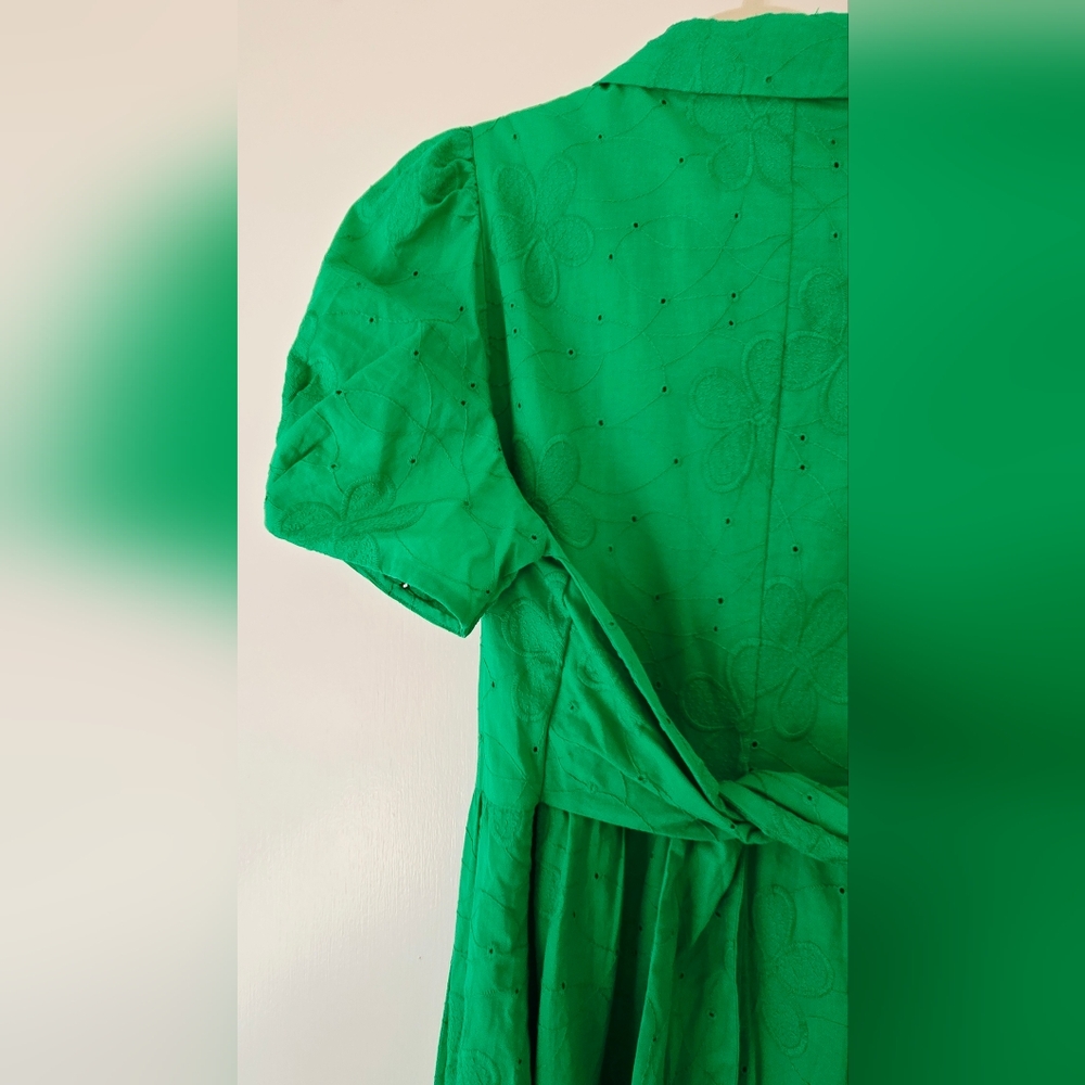 NWT DKNY Green Cotton Dress NWT with Pockets! 🥰 - Picture 7 of 8